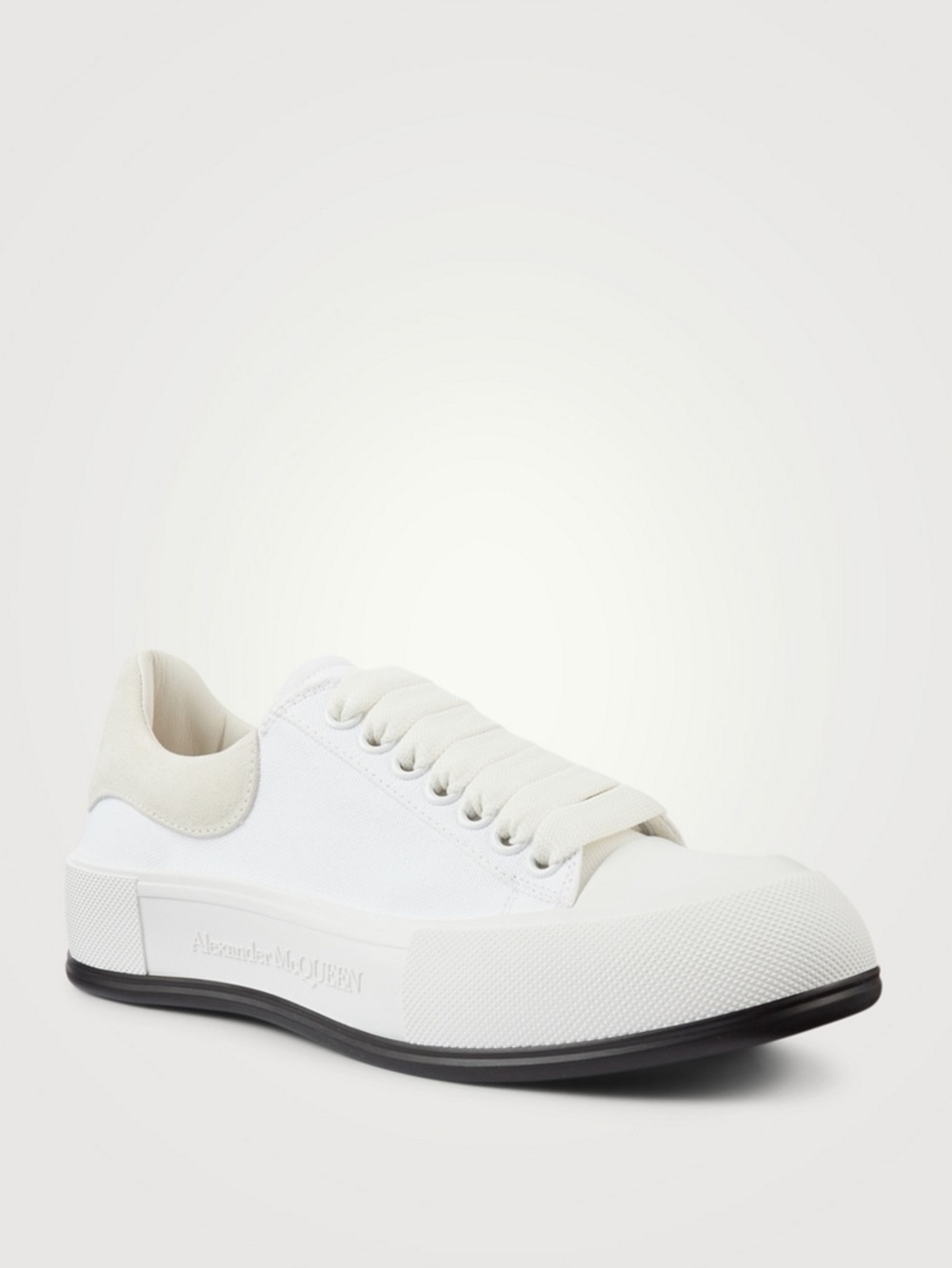 Alexander McQueen Deck Plimsoll Canvas Sneakers